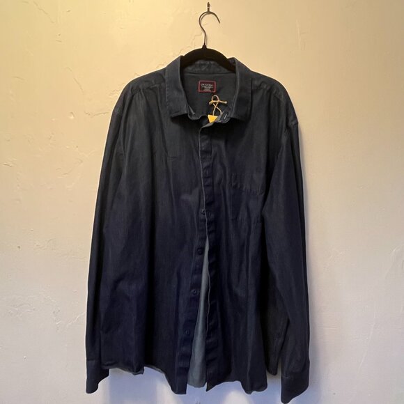 Untuckit Navy Blue Long Sleeve Button Down 3XL - Picture 2 of 4